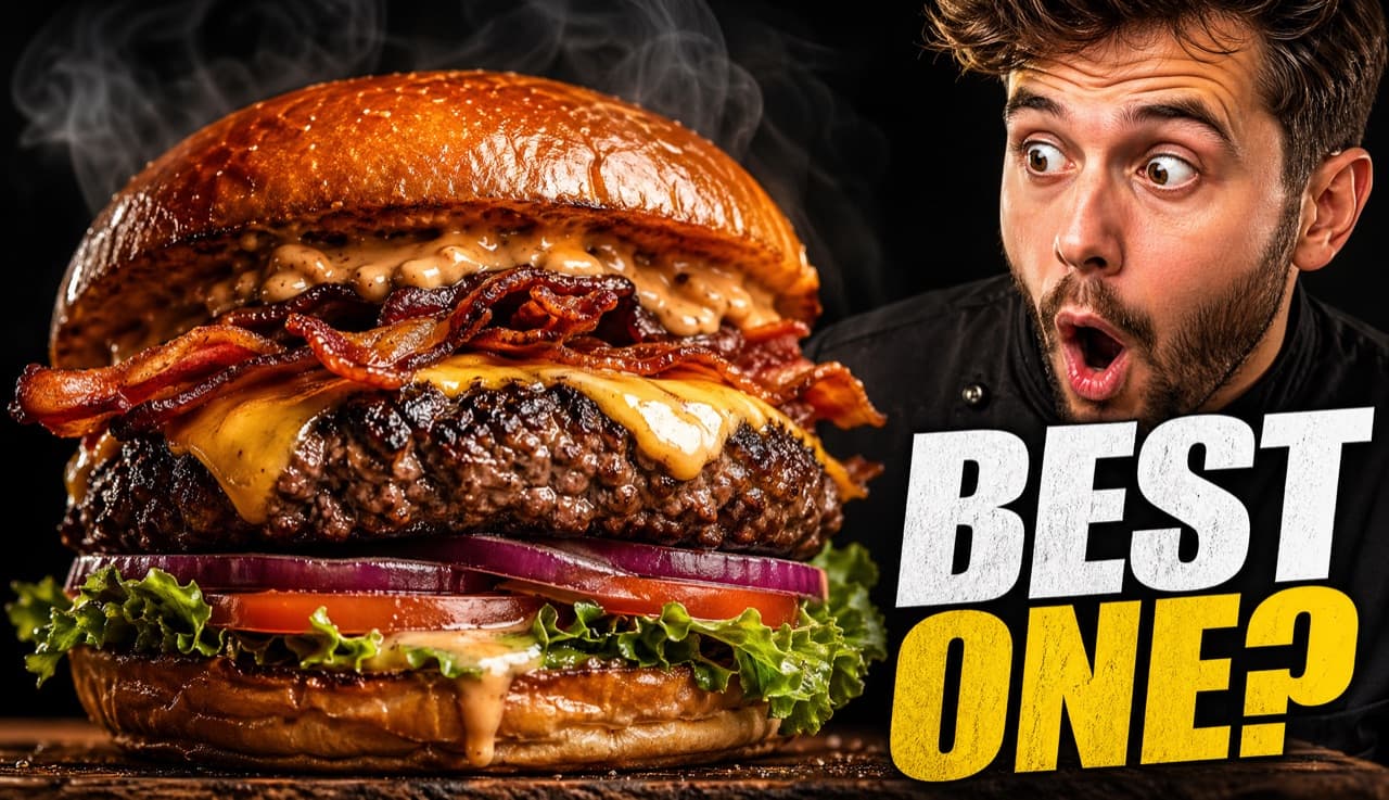 Food thumbnail — best burger reaction