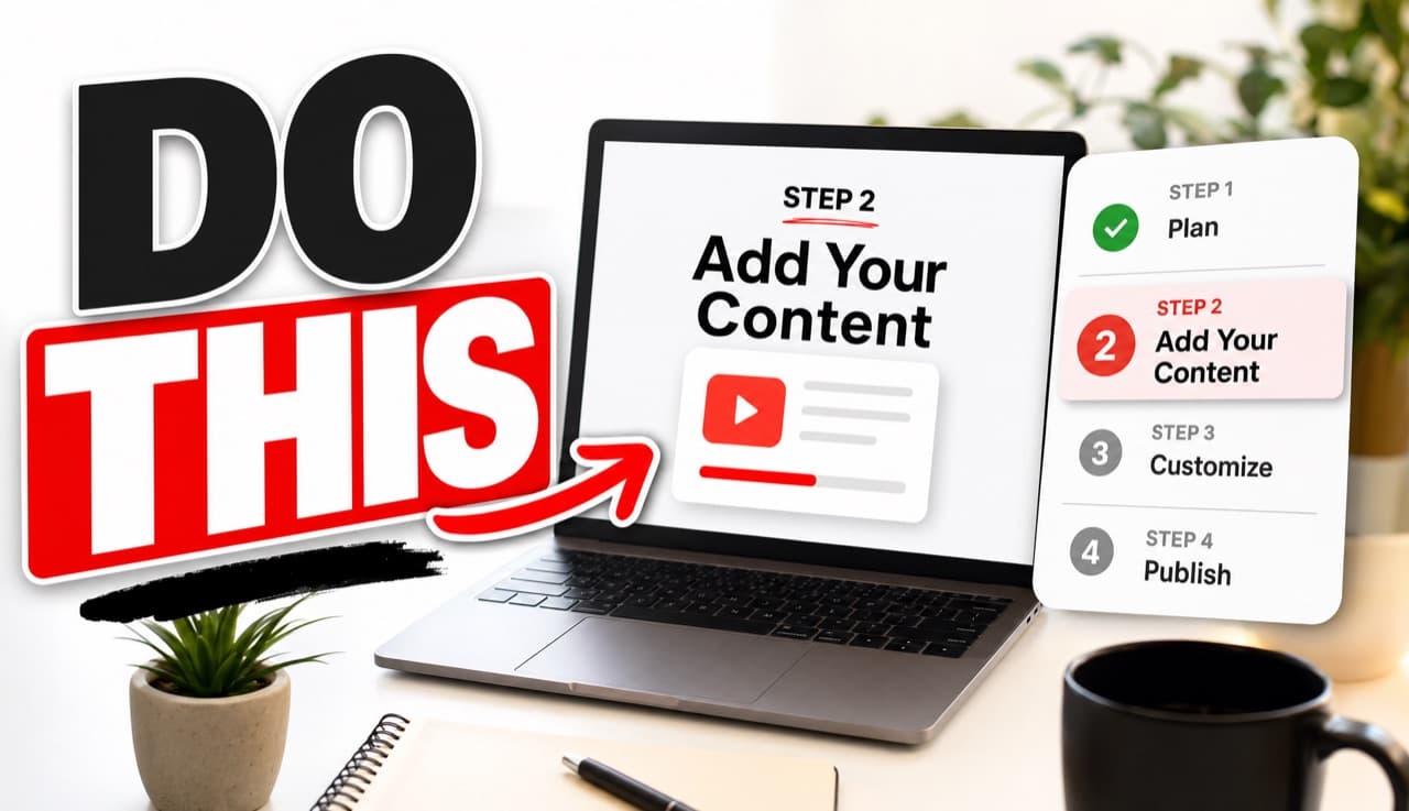 Tutorial thumbnail — do this step list